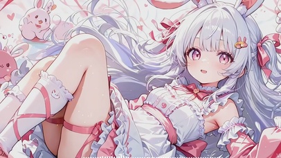 刚睡醒的兔女郎