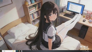 房间里的美少女