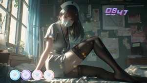 美女护士的微笑如同初夏的清风