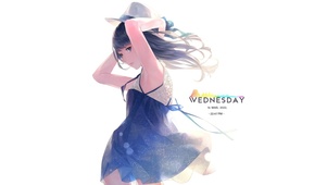 4k 夏日连裙少女