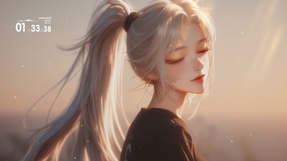 唯美高马尾女孩