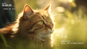 温暖的加菲猫