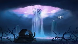 4k 梦幻天空云层旋涡