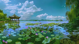 荷花塘