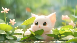 夏荷猫咪