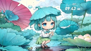清新荷花池
