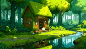 绿色绿色小屋