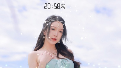 阳光下的清纯美女御姐