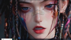 彩墨潮辫宣言-桌面主题