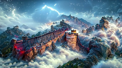 东方巨龙，万里长城。
