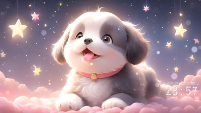 可爱狗狗哈士奇萌宠星星壁纸