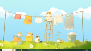 猫咪晒太阳