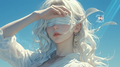 清纯蒙眼气质美女