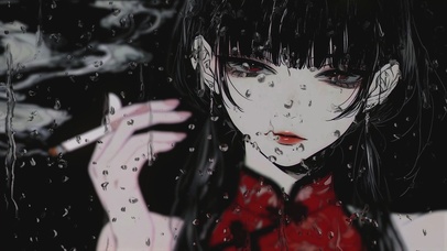 雨中川上富江的凝视