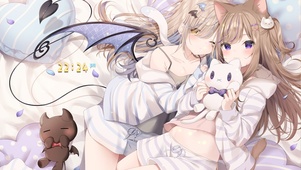 唯美可爱猫耳天使少女
