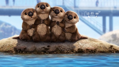 动物—可爱的小海狸一家