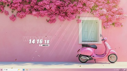 护眼墙面花景主题