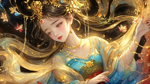 敦煌飞天梦幻纱影