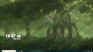 护眼森林绿色景色桌面主题