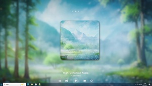 林湖听山-桌面主题