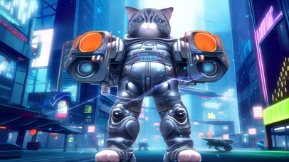 4K赛博朋克喵（音频互动）