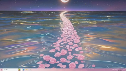 流光溢彩的花海