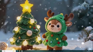 下雪的圣诞节 小鹿陪你