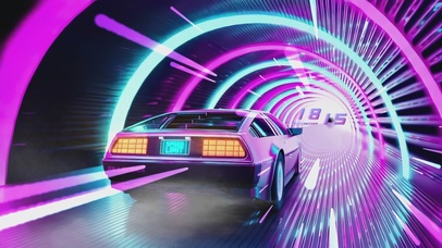 穿越賽博の霓虹粒子隧道