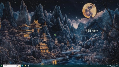 黑金AI插画-桌面主题