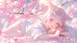 唯美樱花少女
