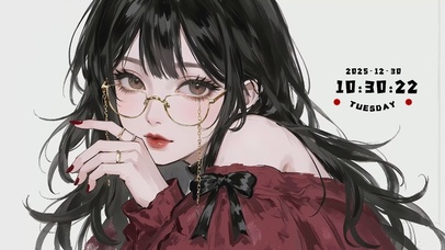 纯欲风眼镜少女