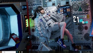4k宇航员女孩