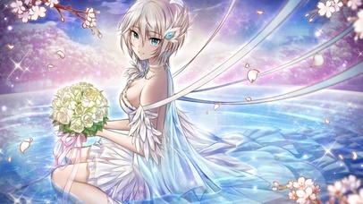 樱花树下的美女