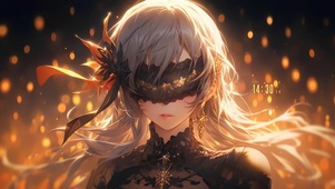 金色面纱女孩