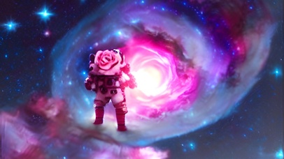 玫瑰星云和宇航员