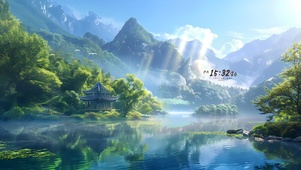 幽静 湖泊