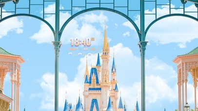 4K唯美治愈夏日迪士尼城堡