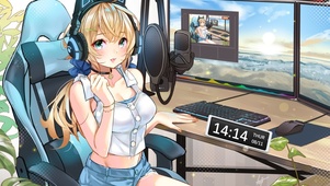 房间美少女