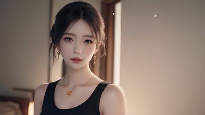 4K文艺可爱美女