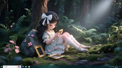 思念妈妈的小女孩