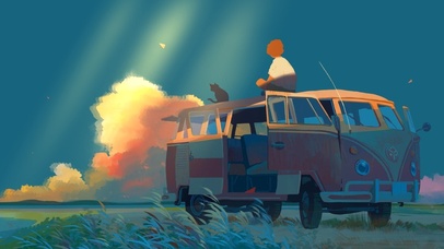 我们坐着不说话