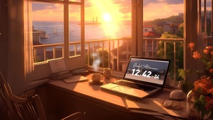 夕阳海景房