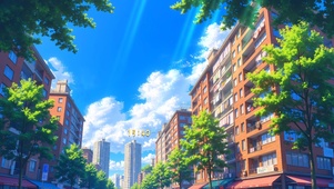 宫崎骏夏日城市