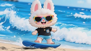 海边冲浪