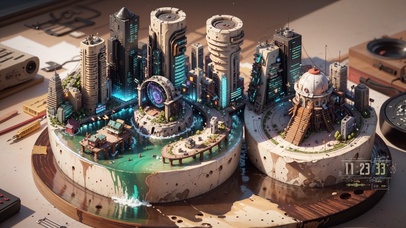 4K赛博朋克城市