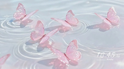 清凉感蝴蝶壁纸