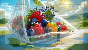 高清厚彩多巴胺分区桌面