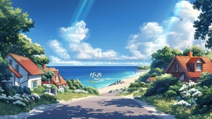 海风吹遍小镇