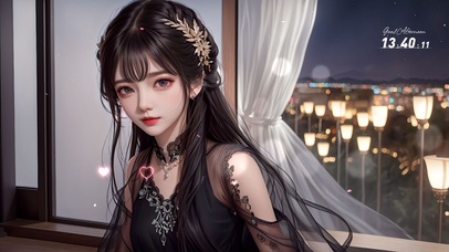 4k黑衣女孩230427