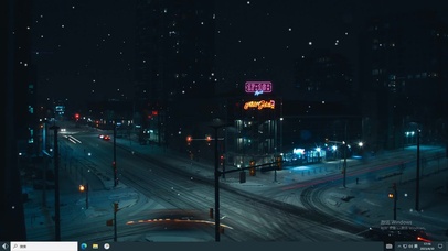 主题 - 雪安静的下